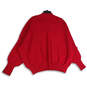 NWT Womens Red Knitted Crew Neck Long Sleeve Pullover Sweater Size S image number 2