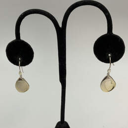 Designer Stella & Dot Silver-Tone Teardrop Fish Hook Drop Earrings alternative image