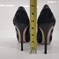 Salvatore Ferragamo Black Leather Peep Toe Stilettos Women's Size 9.5 image number 5
