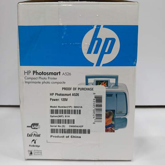 Hp Photosmart A526 Photo Compact Photo Printer image number 4