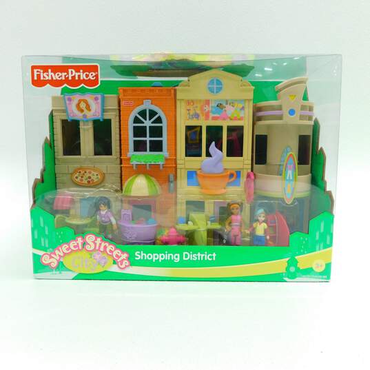 New Fisher Price Sweet Streets City: Shopping District Playset image number 1