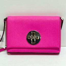 Kate Spade Newbury Lane Pink Saffiano Leather Crossbody Bag