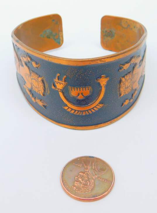 Vintage Bell Trading Post Copper Cuff Bracelet 41.0g image number 5