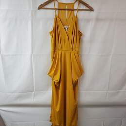 BCBgeneration Gold Spaghetti Strap Dress Women's XS NWT