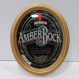 Michelob Amber Bock Dark Lager Mirror Sign