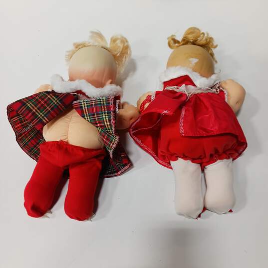Bundle of 2 Vintage Magic Nursery Holiday Christmas Baby Dolls image number 2