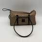 Liz Claiborne Womens Beige Brown Shoulder Handbag With Matching Wallet image number 4