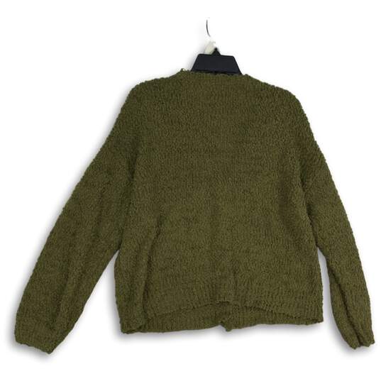 Social Standard By Sanctuary Womens Green Button Front Cardigan Sweater Size L image number 2
