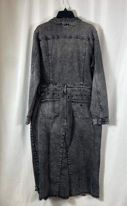 NWT Wash Lab Womens Gray Denim Piece Dyed Maxi Dress Size X-Large alternative image