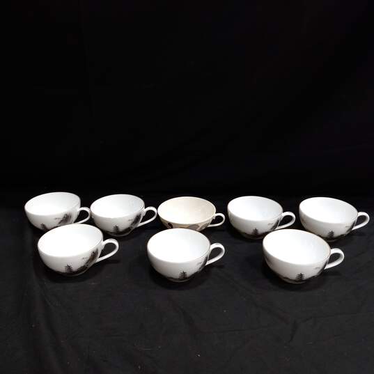 8PC Fukagawa Arita Hand Painted Tea Mugs Bundle image number 1