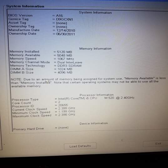 Dell Latitude E6510 Intel Core i5@2.4GHz  Memory 5GB Screen 15.5inch image number 5