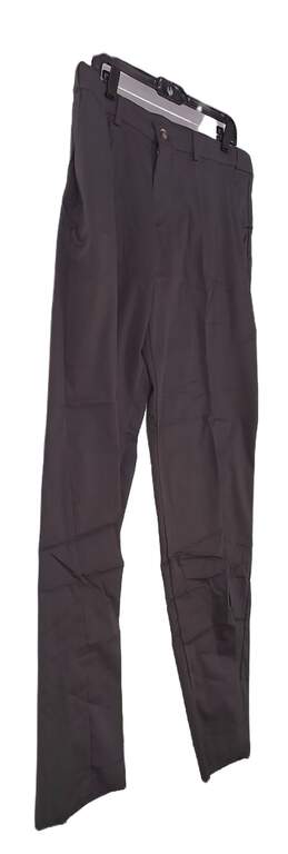 NWT Mens Brown Slash Pocket Flat Front Straight Leg Dress Pants alternative image