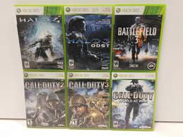Bundle of 6 Assorted Xbox 360 Video Games