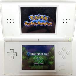 White Nintendo DS Lite w/Pokemon Mystery Dungeon: Explorers of Sky alternative image