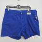 High Rise Blue Shorts image number 1