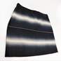 MARC by Marc Jacobs LIDA Oatmeal Black Stripe Cotton Silk Blend Knee Length Skirt Size 6 with COA image number 2