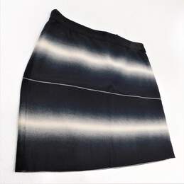 MARC by Marc Jacobs LIDA Oatmeal Black Stripe Cotton Silk Blend Knee Length Skirt Size 6 with COA alternative image