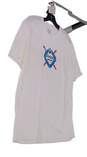 Mens White Ski Club Short Sleeve Crew Neck Pullover T-Shirt Size XL image number 3