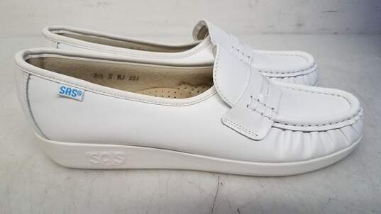SAS Classic White Nubuck Comfort Shoes 8.5 W image number 2