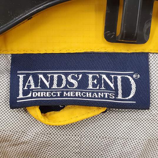 Land's End Men Yellow Rain Coat XL NWT image number 7