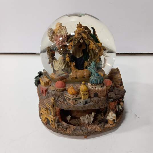 Nativity Musical Snow Globe-Large image number 2
