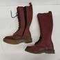 Dr. Martens Tall Red Leather Boots Size 5 image number 1