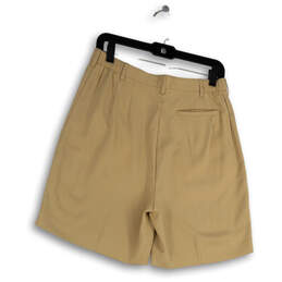 NWT Womens Beige Regular Fit Flat Front Pockets Golf Chino Shorts Size 10 alternative image