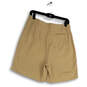 NWT Womens Beige Regular Fit Flat Front Pockets Golf Chino Shorts Size 10 image number 2