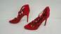 Vince Camuto Tatiana Red Suede Heels Size 7.5 image number 2