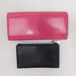 Kate Spade New York Black + Pink Leather Bifold Wallets alternative image