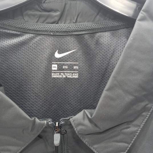 Men's Nike Dark Grey Short Sleeve Rain Jacket Size 3XL NWT image number 3