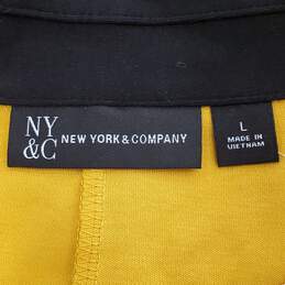 New York & Company Women Yellow Dress L NWT