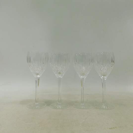 4 Vintage Stuart Claret Monterrey Crystal Wine Glasses Set image number 1