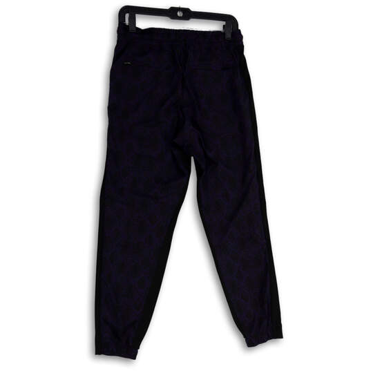 Womens Blue Elastic Waist Drawstring Slash Pocket Jogger Pants Size 6 image number 2