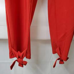 Grace Karin Red Bow Tie Elastic Waste Pants Women's Medium NWT alternative image