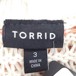 Torrid Women Multicolor Knit Cardigan 3X NWT