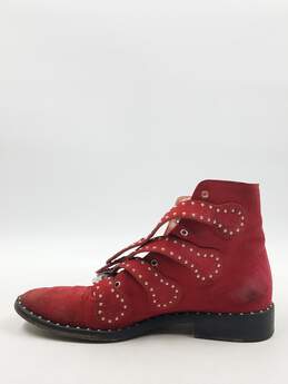 Authentic Givenchy Red Prue Studded Boot W 8 alternative image