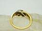 10K Two Tone Gold 0.19 CTTW Diamond Love Ring 3.2g image number 4