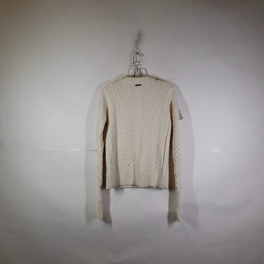 Womens Knitted Long Sleeve Crew Neck Pullover Sweater Size Small image number 2