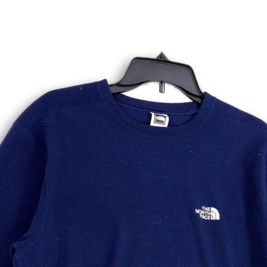 Mens Blue Long Sleeve Logo Crew Neck Pullover Sweatshirt Size Medium image number 4