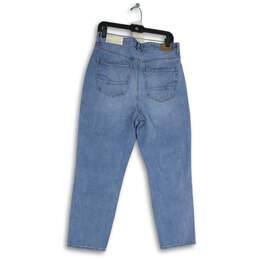 NWT American Eagle Womens Blue Denim Medium Wash Mid Rise Mom Jeans Size 10 alternative image