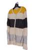 Womens Multicolor Striped Long Sleeve Casual Cardigan Sweater Size XL image number 2