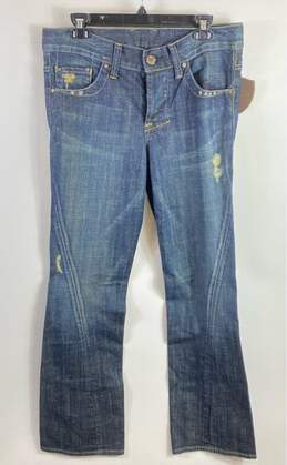 William Rast Men Blue Bootcut Jeans Sz 31