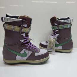 2009 WMNS NIKE ZOOM FORCE 1 ZF1 'BROWN GREEN' SNOWBOARD BOOTS SIZE 9 alternative image