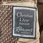 Vintage Christian Dior Men's Brown Tweed Wool Blazer Jacket Size 40 image number 3