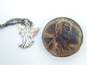 12K Black Hills Gold & 925 Sterling Silver Angel Pendant Necklace 1.8g image number 5