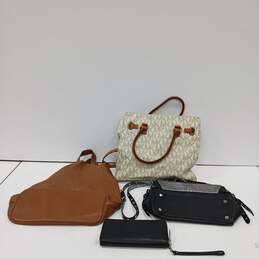 3pc Women's Michael Kors Leather Tote Bag Bundle w/Wallet alternative image