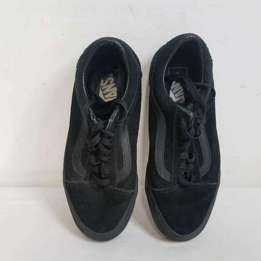 Vans Old Skool Nubuck Black Shoes Size Men 5 Women 6.5 image number 6