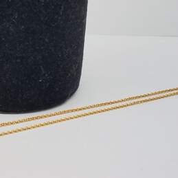 14k Gold Double Leaf 3 Inch Drip Necklace 5.8g alternative image