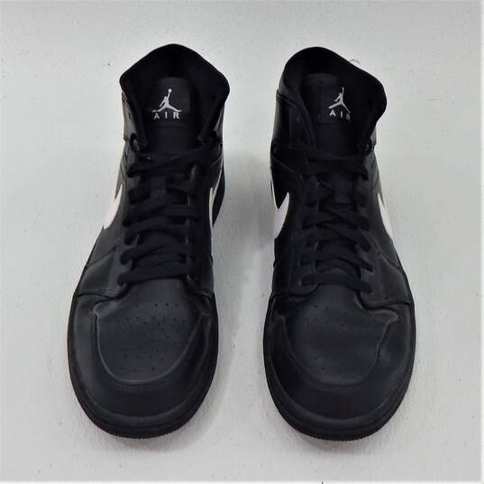Jordan 1 Mid Black White 2018 Men's Shoes Size 11.5 image number 4
